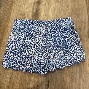 Lilly Pulitzer Blue and White Patterned Kids Shorts